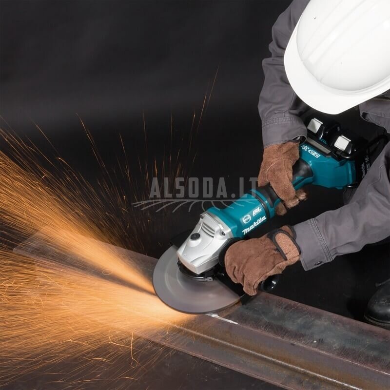 Akumuliatorinis kampinis šlifuoklis MAKITA DGA900ZX1 1 Akumuliatorinis kampinis šlifuoklis MAKITA DGA900ZX1 1