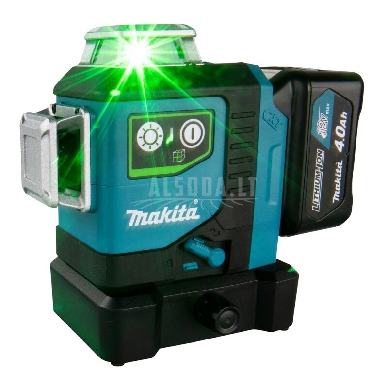 Akumuliatorinis lazerinis nivelyras MAKITA SK700GD 360° CXT 8 Akumuliatorinis lazerinis nivelyras MAKITA SK700GD 360° CXT 8