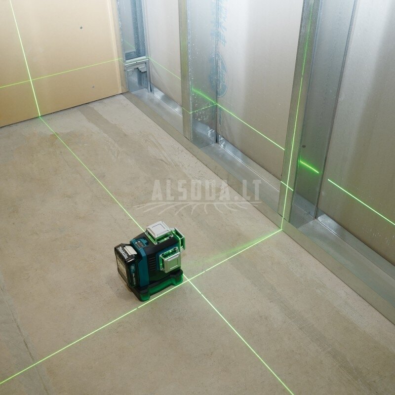 Akumuliatorinis lazerinis nivelyras MAKITA SK700GD 360° CXT 9 Akumuliatorinis lazerinis nivelyras MAKITA SK700GD 360° CXT 9