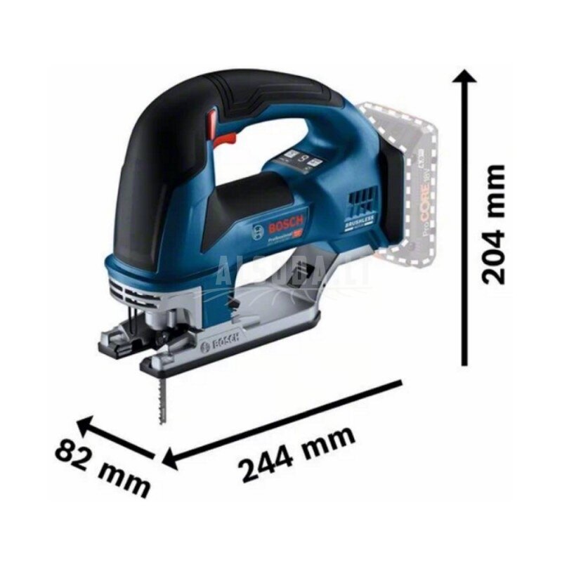 Akumuliatorinis siaurapjūklis BOSCH GST 18V-155 BC CT Solo 1 Akumuliatorinis siaurapjūklis BOSCH GST 18V-155 BC CT Solo 1