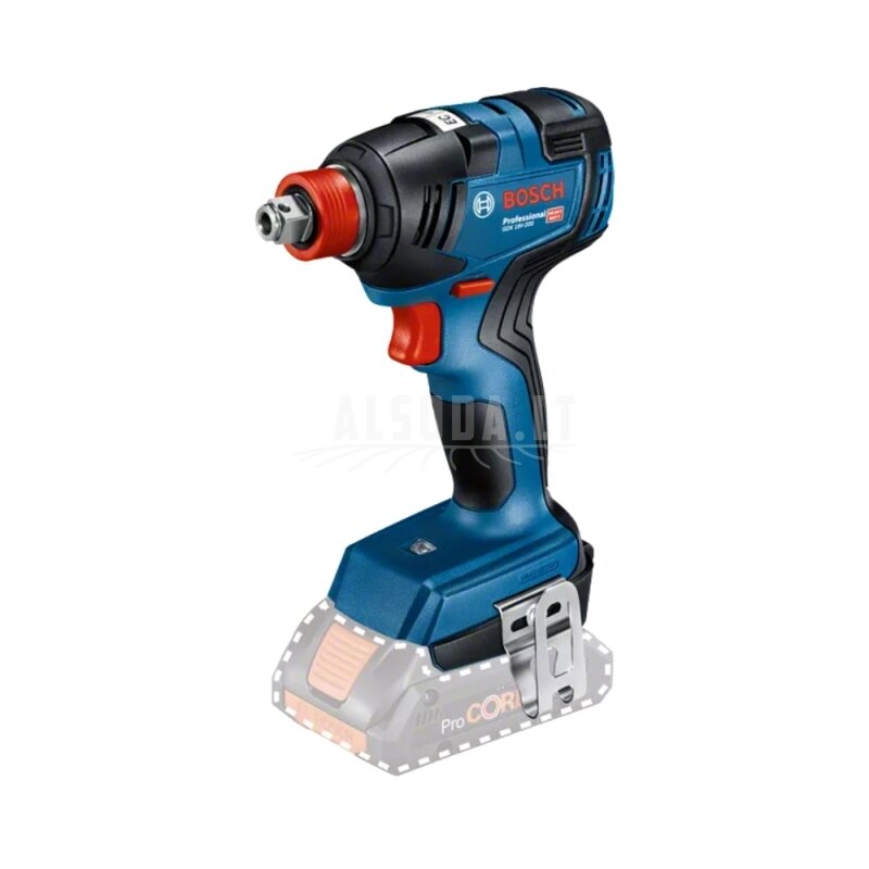 Akumuliatorinis smūginis suktuvas/veržliasukis BOSCH GDX 18V-200 Solo CT Akumuliatorinis smūginis suktuvas/veržliasukis BOSCH GDX 18V-200 Solo CT