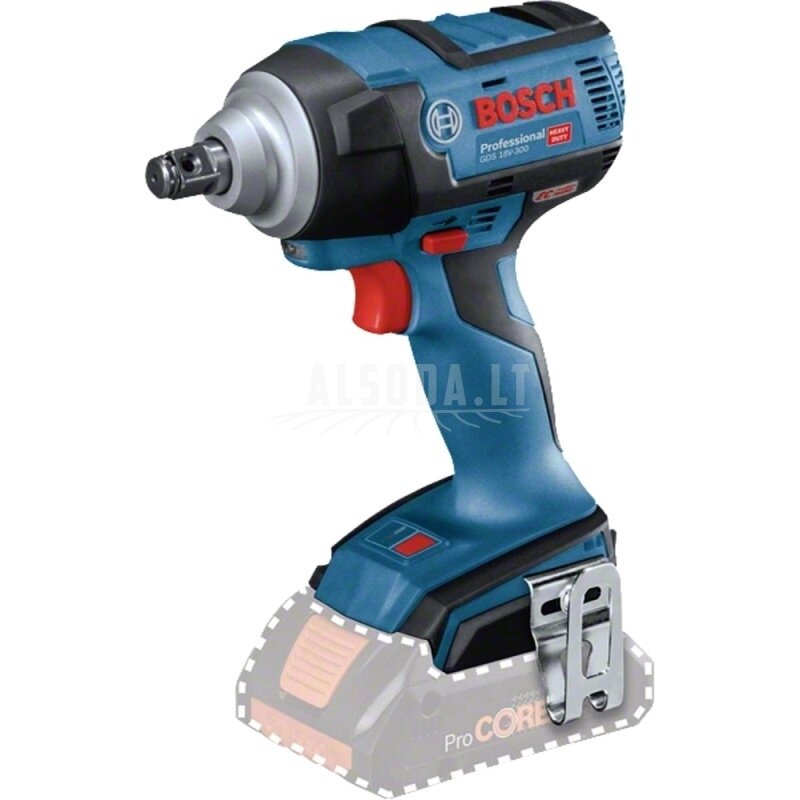 Akumuliatorinis smūginis veržliasukis BOSCH GDS 18V-300 C Solo CT Akumuliatorinis smūginis veržliasukis BOSCH GDS 18V-300 C Solo CT