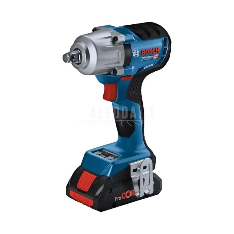 Akumuliatorinis smūginis veržliasukis BOSCH GDS 18V-450 HC 2x5,0Ah 1 Akumuliatorinis smūginis veržliasukis BOSCH GDS 18V-450 HC 2x5,0Ah 1