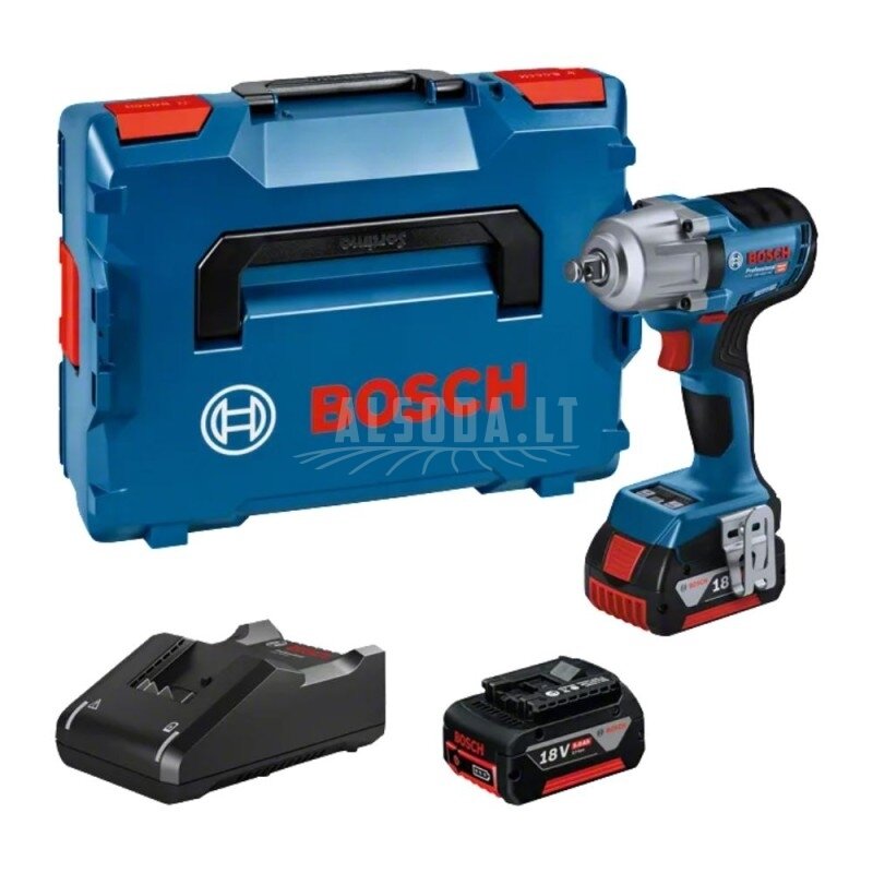 Akumuliatorinis smūginis veržliasukis BOSCH GDS 18V-450 HC 2x5,0Ah Akumuliatorinis smūginis veržliasukis BOSCH GDS 18V-450 HC 2x5,0Ah