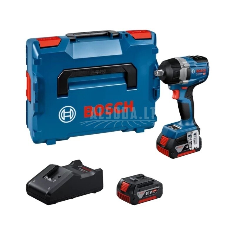 Akumuliatorinis smūginis veržliasukis BOSCH GDS 18V-750 C LB 2x5,0Ah