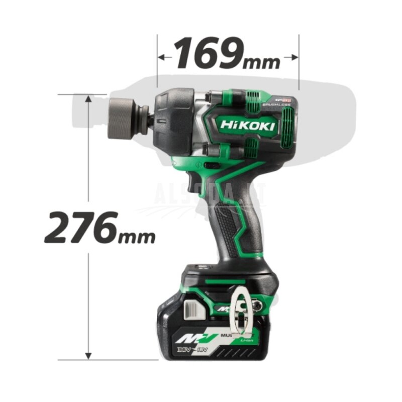 Akumuliatorinis smūginis veržliasukis HiKOKI WR36DE Multi Volt 36V/18V 2 Akumuliatorinis smūginis veržliasukis HiKOKI WR36DE Multi Volt 36V/18V 2