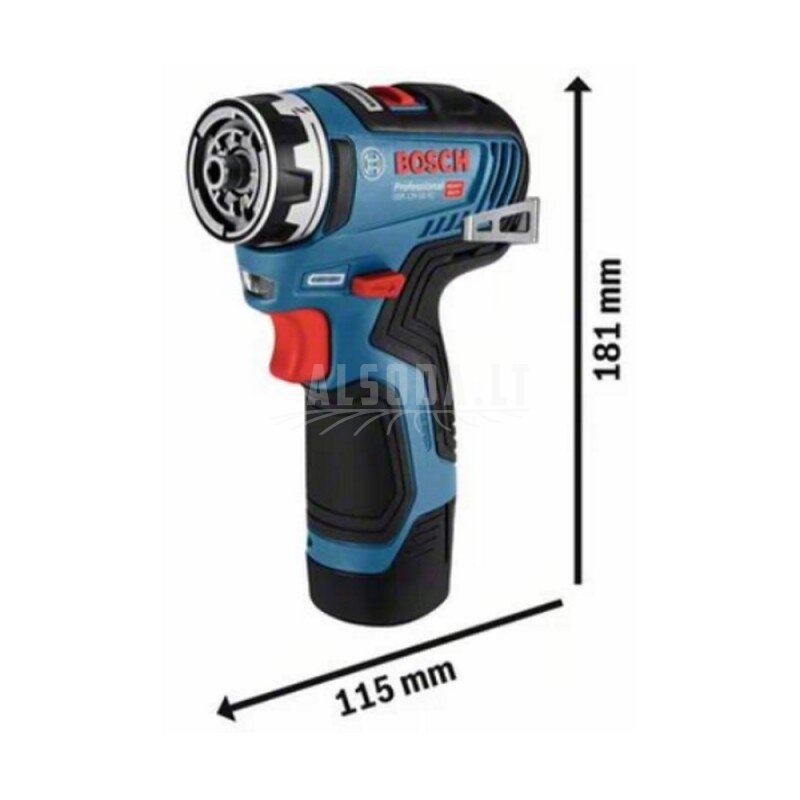 Akumuliatorinis suktuvas-gręžtuvas BOSCH GSR 12V-35 FC Solo su priedais 1 Akumuliatorinis suktuvas-gręžtuvas BOSCH GSR 12V-35 FC Solo su priedais 1