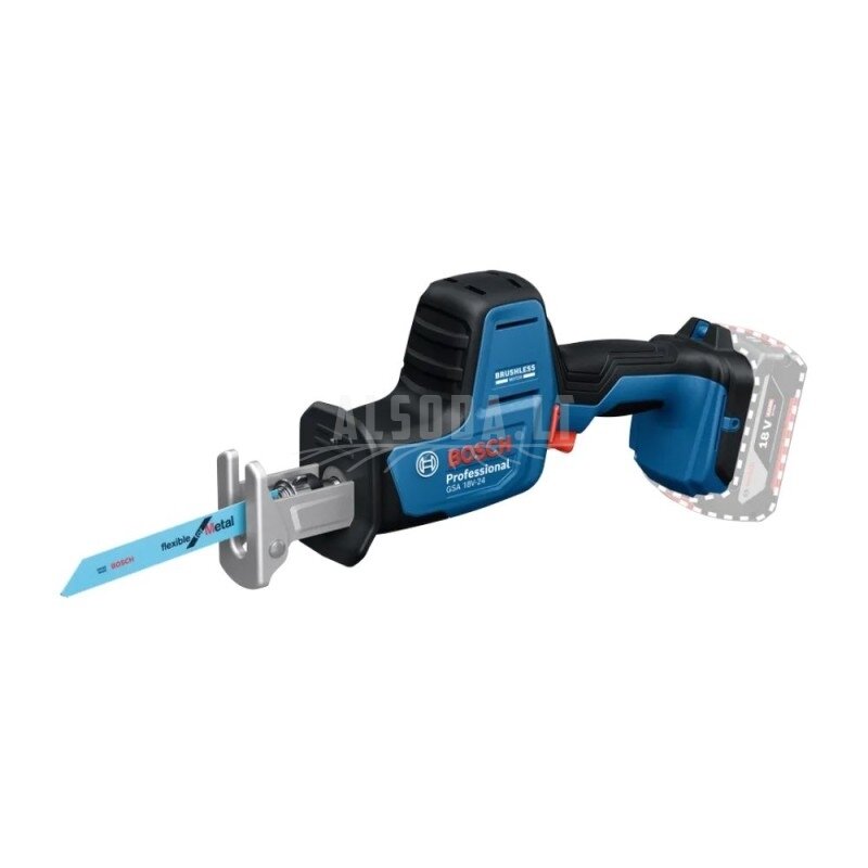 Akumuliatorinis tiesinis pjūklas BOSCH GSA 18V-24 Solo C 1 Akumuliatorinis tiesinis pjūklas BOSCH GSA 18V-24 Solo C 1