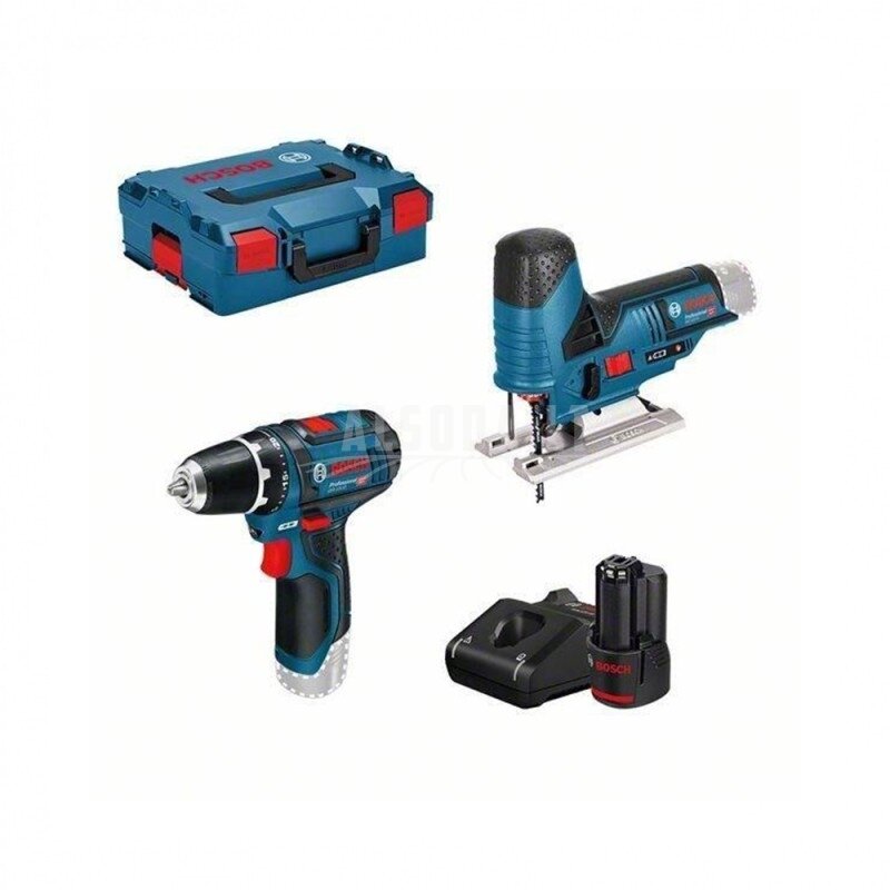 Akumuliatorinių įrankių rinkinys BOSCH GSR+GAL+GST Akumuliatorinių įrankių rinkinys BOSCH GSR+GAL+GST