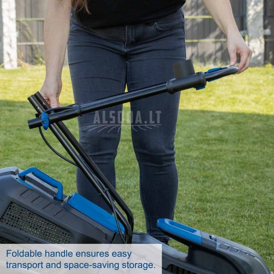 Akumuliatorinė vejapjovė BC-MP320-X, SET-L, Scheppach 5 Akumuliatorinė vejapjovė BC-MP320-X, SET-L, Scheppach 5