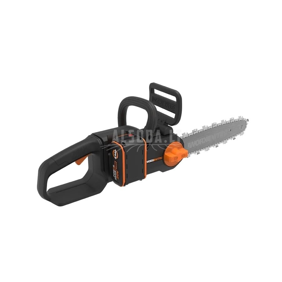 Akumuliatorinis grandininis pjūklas WG350E, Worx 3 Akumuliatorinis grandininis pjūklas WG350E, Worx 3