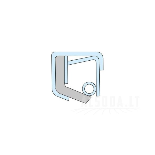 Alyvos sandariklis 130x160x13mm, tipas: DL, 1x Kramp 2