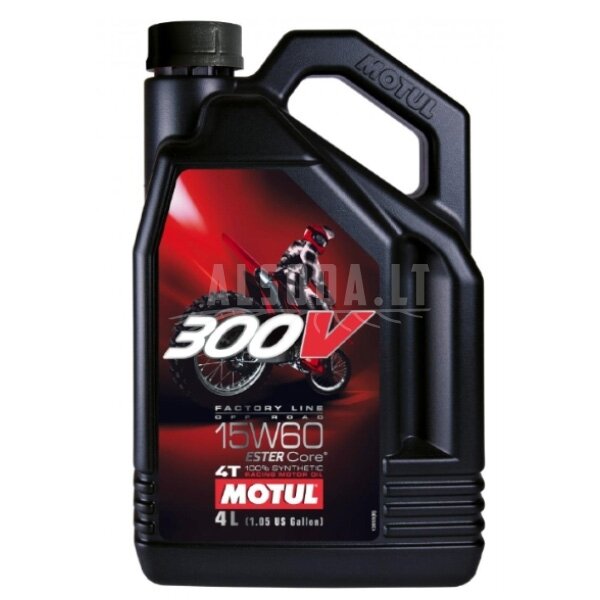 Alyva Motul 300V 15W60 4T 4L 104138 Alyva Motul 300V 15W60 4T 4L 104138