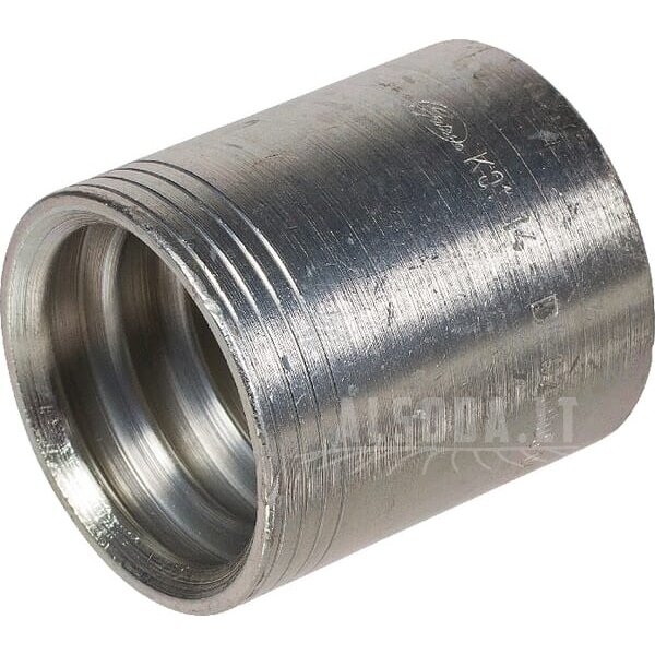 Antgalis Ø41,7x47,8 mm DN16 cinkuotas, baltai pasyvuotas, sklendės