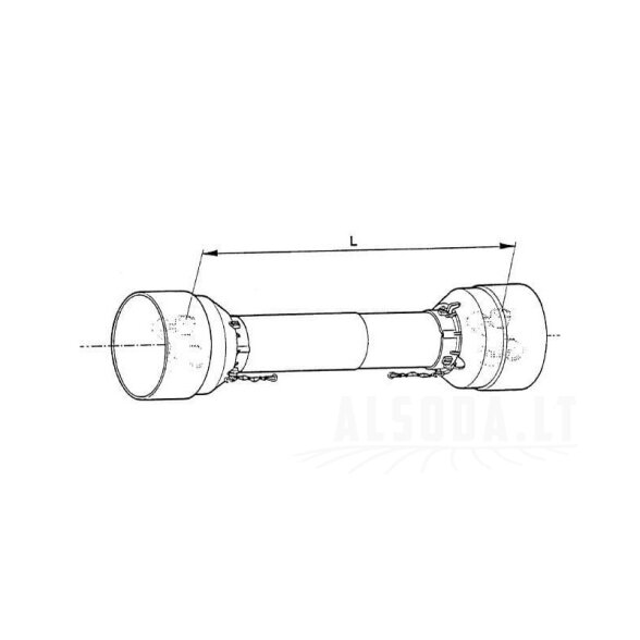 Apsauginis gaubtas pilnas T20 2200mm 1 Apsauginis gaubtas pilnas T20 2200mm 1