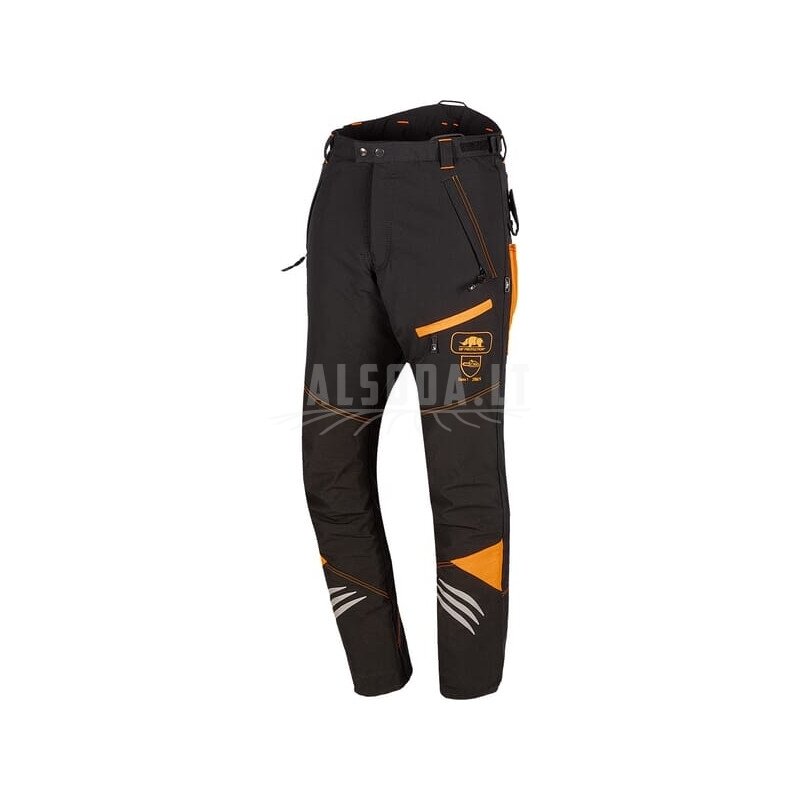 Apsauginės kelnės nuo grandininio pjūklo, S, juodos/oranžinės, Ninja 1