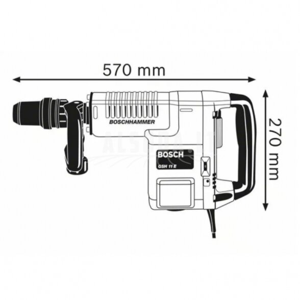 Atskėlimo plaktukas BOSCH GSH 11 E 3 Atskėlimo plaktukas BOSCH GSH 11 E 3