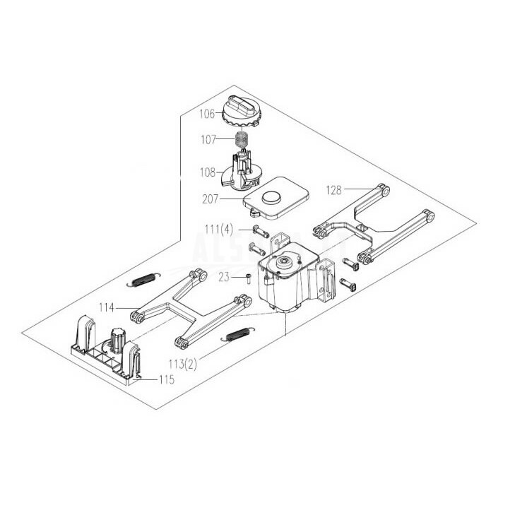Aukščio reguliavimo komplektas WR147E, WR148E, Worx Aukščio reguliavimo komplektas WR147E, WR148E, Worx