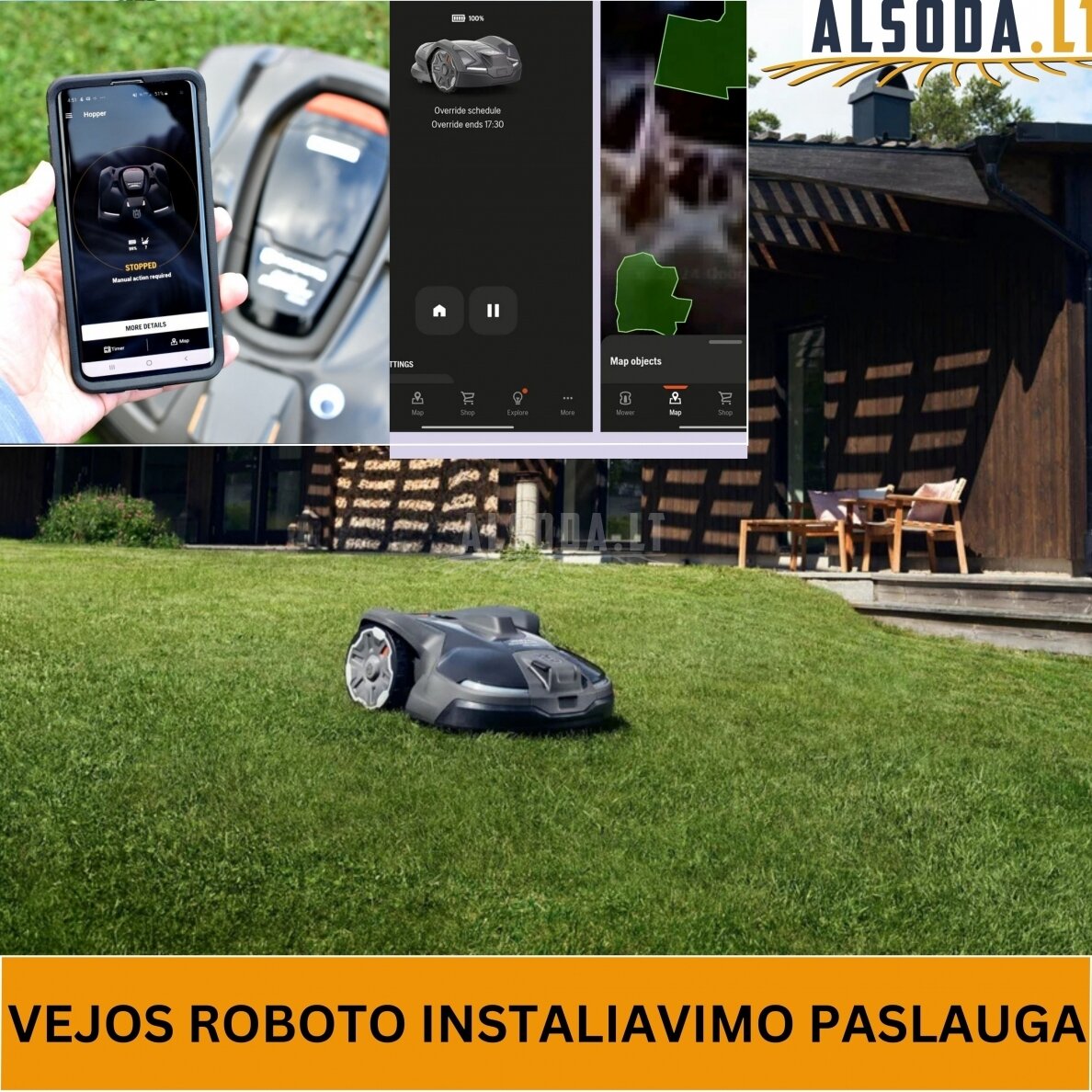 Belaidžio vejos roboto instaliavimo paslauga Iki 15000 m² - „EXTRA Premium“ Belaidžio vejos roboto instaliavimo paslauga Iki 15000 m² - „EXTRA Premium“