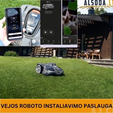 Belaidžio vejos roboto instaliavimo paslauga Iki 15000 m² - „EXTRA Premium“