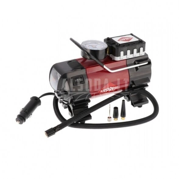 Betepalinis stūmoklinis automobilinis kompresorius AIRPRESS 12V30 Betepalinis stūmoklinis automobilinis kompresorius AIRPRESS 12V30