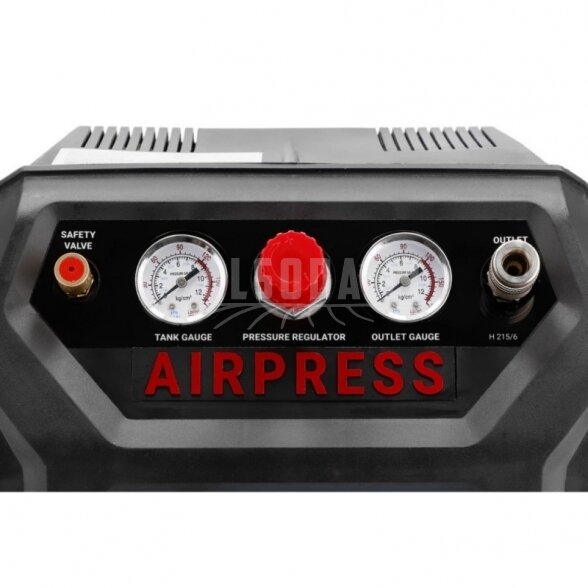 Betepalinis stūmoklinis kompresorius AIRPRESS H215/6 4