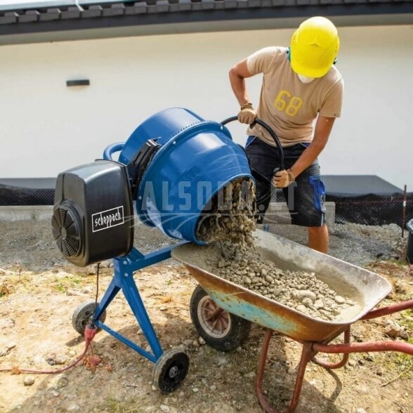 Betono maišyklė MIX140L, Scheppach 1 Betono maišyklė MIX140L, Scheppach 1
