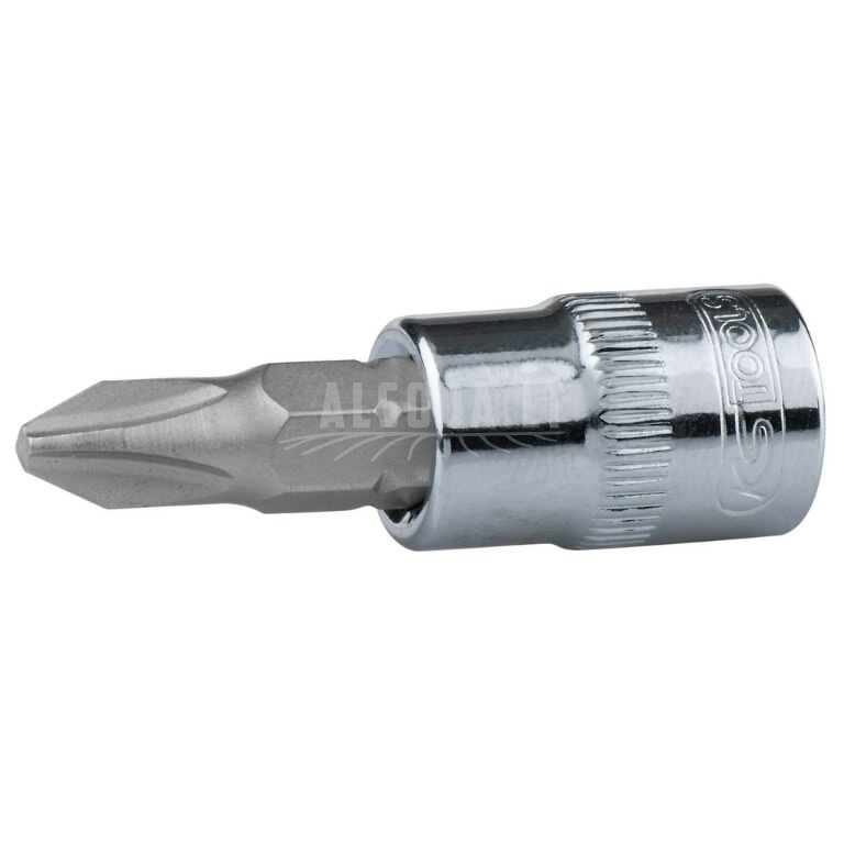 CHROME+ PHILLIPS®  antgalis galvutė 1/4", PH3, KS Tools