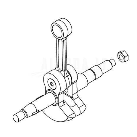 Crancshaft 452S, CS-452ESX, Echo