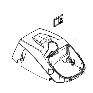 CYLINDER COVER ASY CS-501SXH, Echo CYLINDER COVER ASY CS-501SXH, Echo