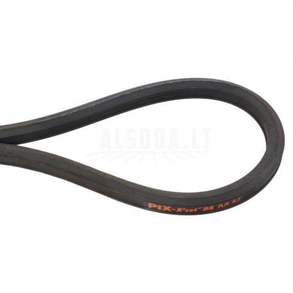 Dvipusis diržas AA43. Išorės ilgis:,1,182.2 mm,Plotis:,12.7 mm