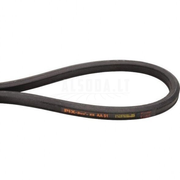 Dvipusis diržas AA51. Išorės ilgis:,1,385.4 mm,Plotis:,12.7 mm