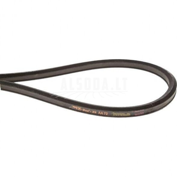 Dvipusis diržas AA72. Išorės ilgis:,1,918.8 mm,Plotis:,12.7 mm
