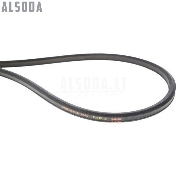 Dvipusis diržas AA80. Išorės ilgis:,2,122 mm,Plotis:,12.7 mm 2