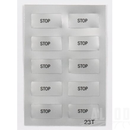 Etiketė „STOP“ Etiketė „STOP“
