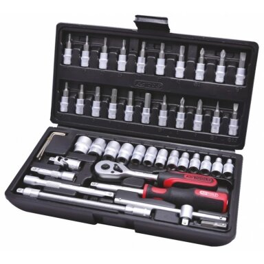 Galvučių komplektas  1/4" 48-vnt  CLASSIC, KS Tools