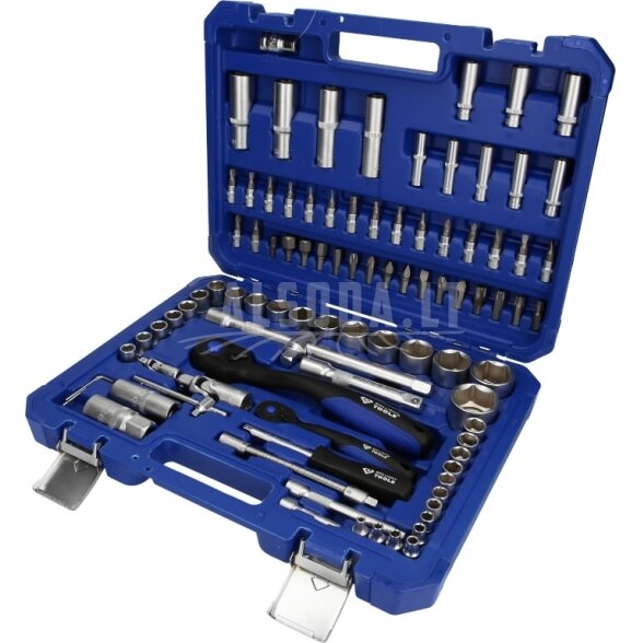 Galvučių komplektas, 94-vnt, 1/4", 1/2", Brilliant Tools Galvučių komplektas, 94-vnt, 1/4", 1/2", Brilliant Tools