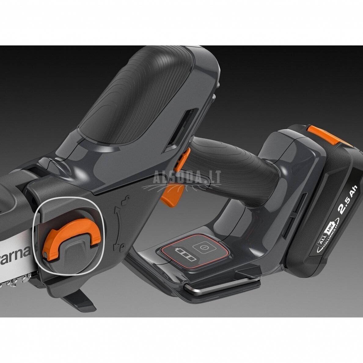 Genėtuvas Husqvarna Aspire™ P5-P4A be akumuliatoriaus ir įkroviklio 4 Genėtuvas Husqvarna Aspire™ P5-P4A be akumuliatoriaus ir įkroviklio 4