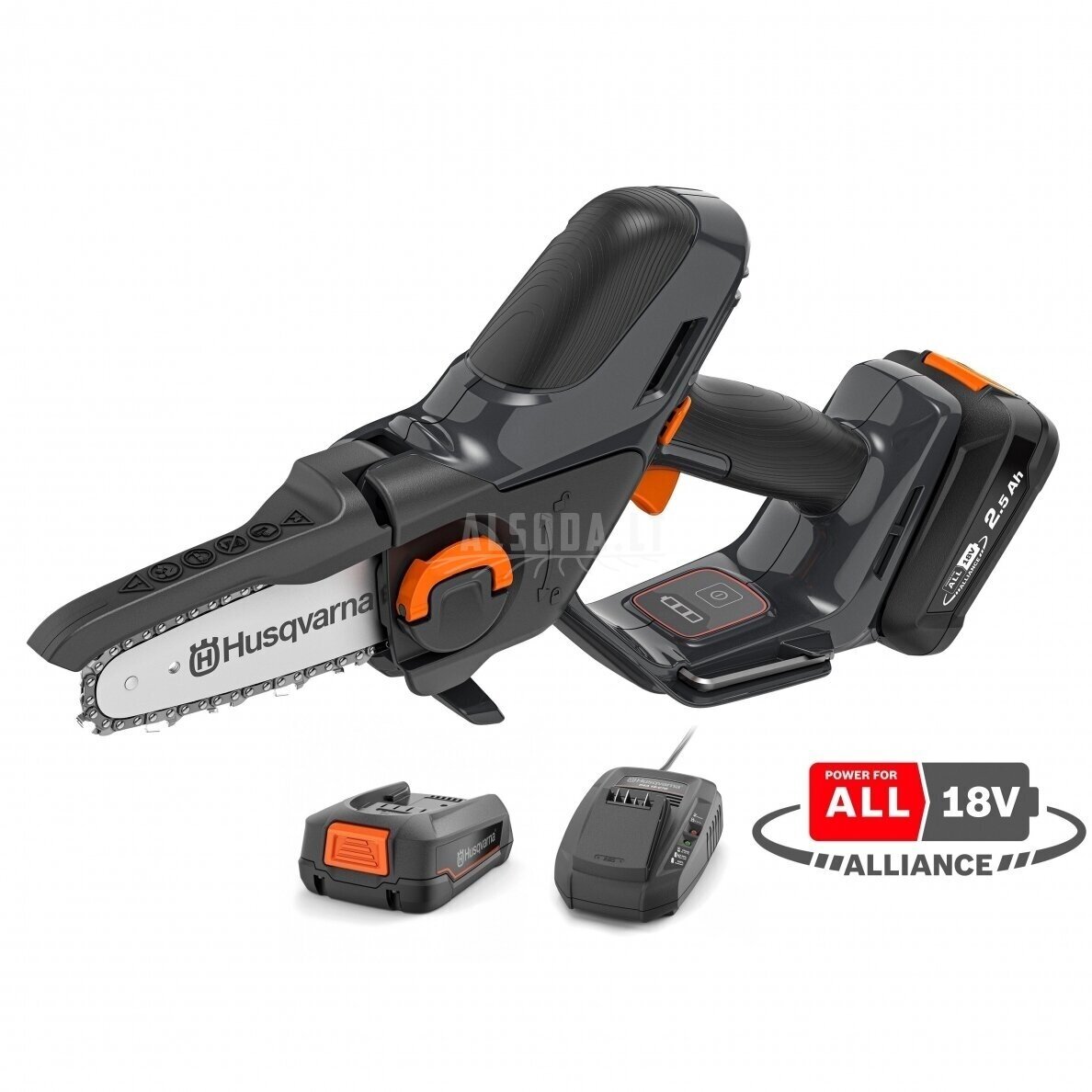 Genėtuvas Husqvarna Aspire™ P5-P4A su akumuliatoriumi ir įkrovikliu Genėtuvas Husqvarna Aspire™ P5-P4A su akumuliatoriumi ir įkrovikliu