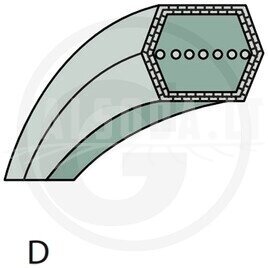 „Granit by Pix Double V-Belt“
D tipas 13 x 2441 AA94 „Granit by Pix Double V-Belt“
D tipas 13 x 2441 AA94