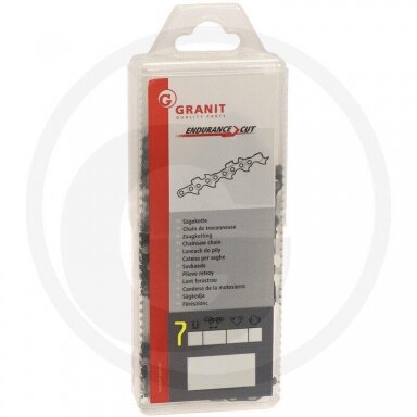 Grandinė pjūklui Endurance Cut 3/8" LoPro 1,3 mm 37 nareliai (su narelio apsauga)