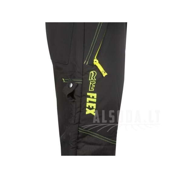 Grandininio pjūklo kelnės 41-45"/L32", gero matomumo, juodos, SIP 2 Grandininio pjūklo kelnės 41-45"/L32", gero matomumo, juodos, SIP 2