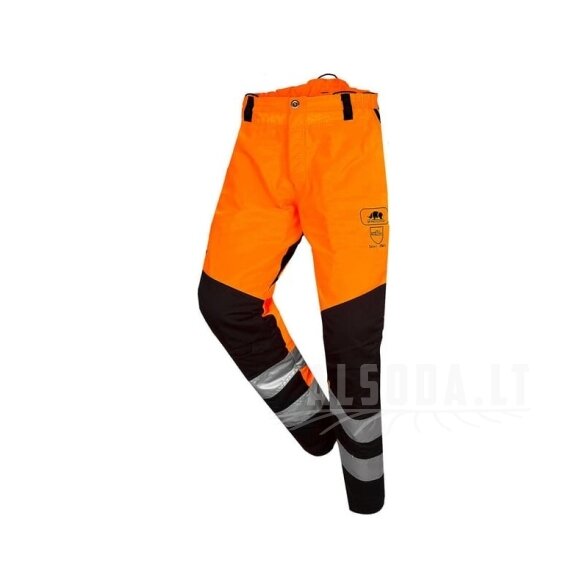 Grandininio pjūklo kelnės, oranžinės, „BasePro SIP“ 3