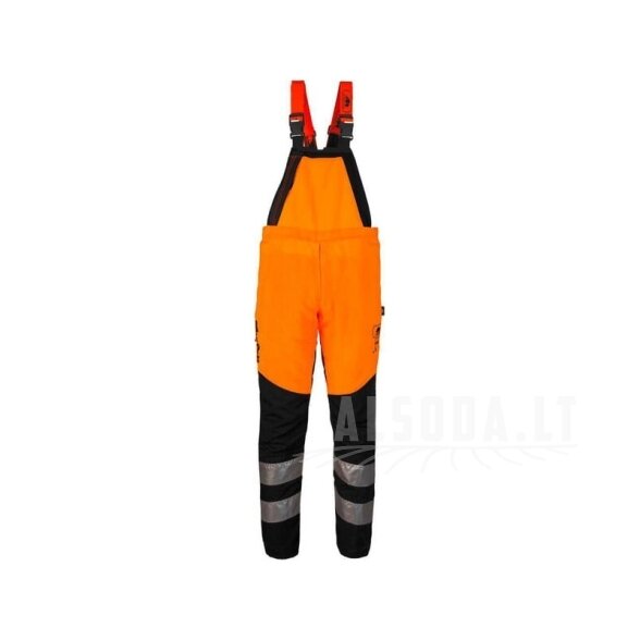 Grandininio pjūklo kombinezonas, gerai matomas oranžinis 1RH1, 2XL 2 Grandininio pjūklo kombinezonas, gerai matomas oranžinis 1RH1, 2XL 2