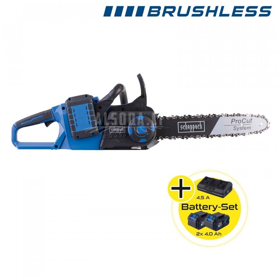 Grandininis pjūklas BC-CS355Duo-X 2x20V, SET XL2, Scheppach Grandininis pjūklas BC-CS355Duo-X 2x20V, SET XL2, Scheppach