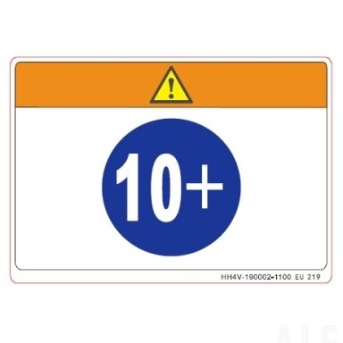 HH4V-190002-1100 WARNING LABEL, DRIVER AGE