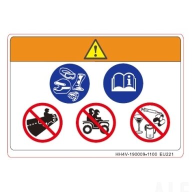 HH4V-190009-1100 DECAL, DRIVE WARNING