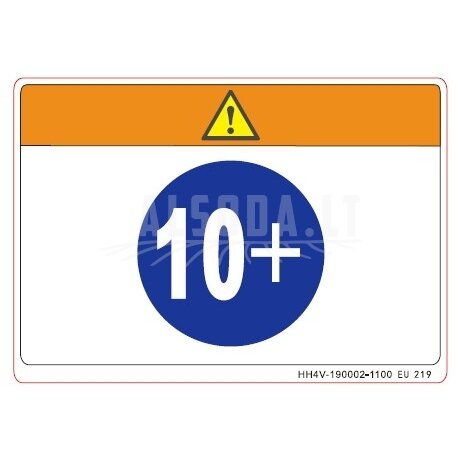 HH4V-190002-1100 WARNING LABEL, DRIVER AGE HH4V-190002-1100 WARNING LABEL, DRIVER AGE