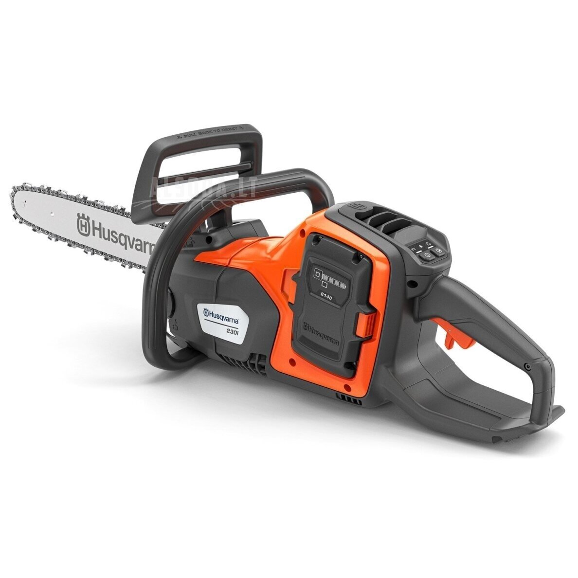 Husqvarna 230i su akumuliatoriumi ir įkrovikliu 2