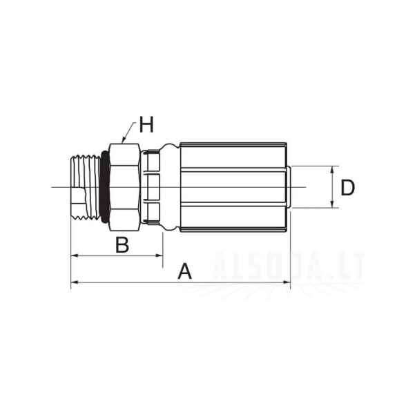Įdėklas DN16-1"1/16 SAE 1